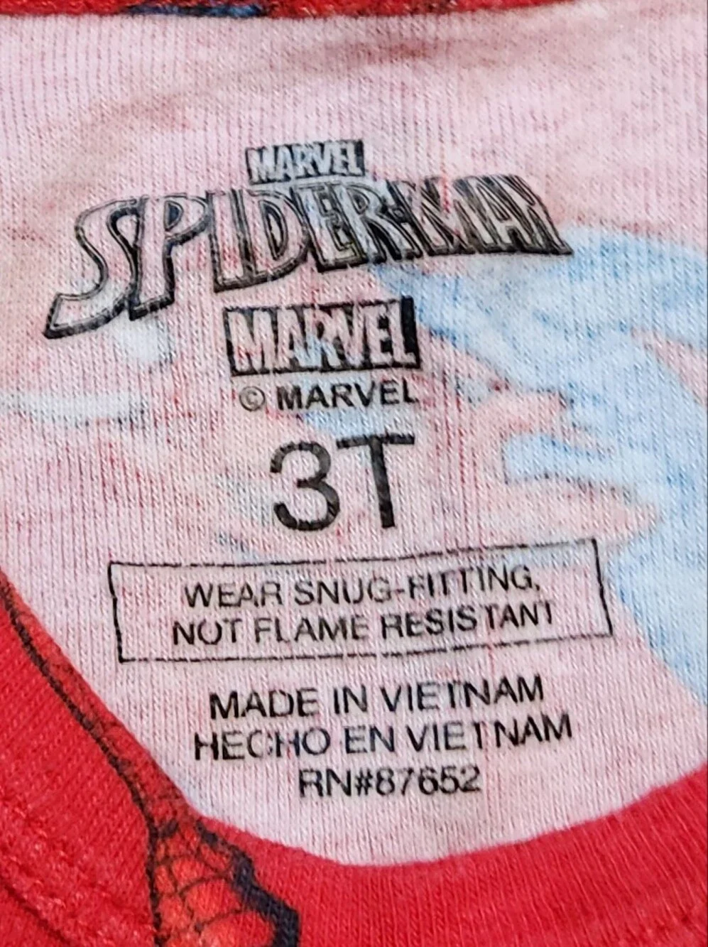 Red Spider Man Hero Kids Pajama Set
